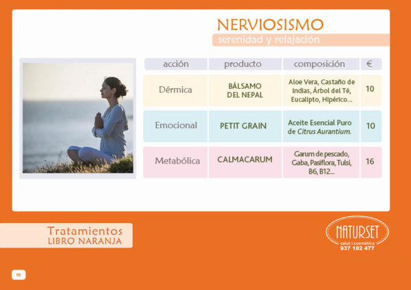 Nerviosismo-Tratamiento - Libro Naranja de NATURSET