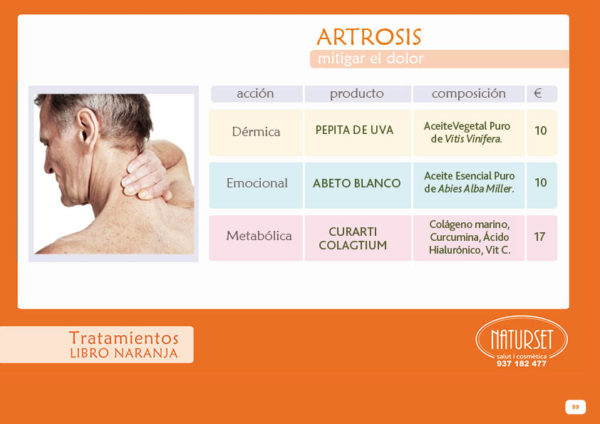 Artrosis - Tratamiento - Libro Naranja de Naturset